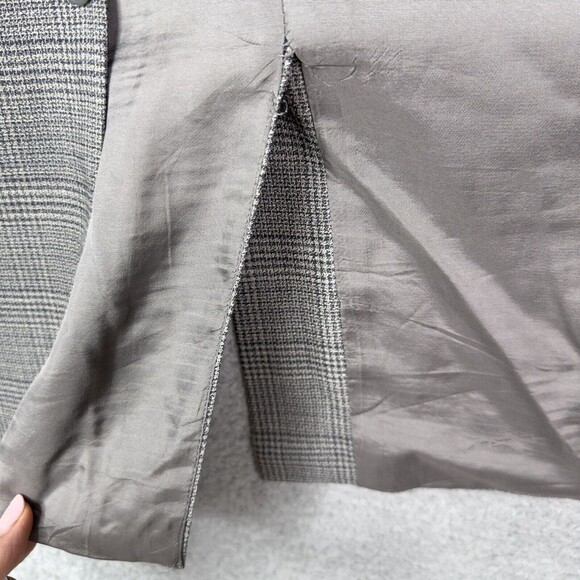 Men’s 46R Wool Blazer Grey Plaid Sport Coat Classic Fit Made in Canada - Picture 12 of 15